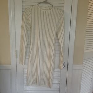 Princess Polly Cream and Gold Striped Top